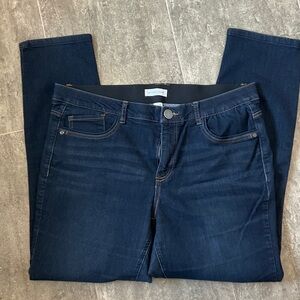 Christopher & Banks Dark Blue Straight Leg Jeans